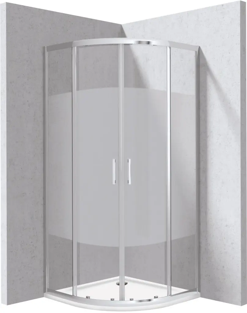 DEANTE Funkia Evo čtvrtkruhový kout s vaničkou, 90x90 cm – vzor pruh KYPP0E99P