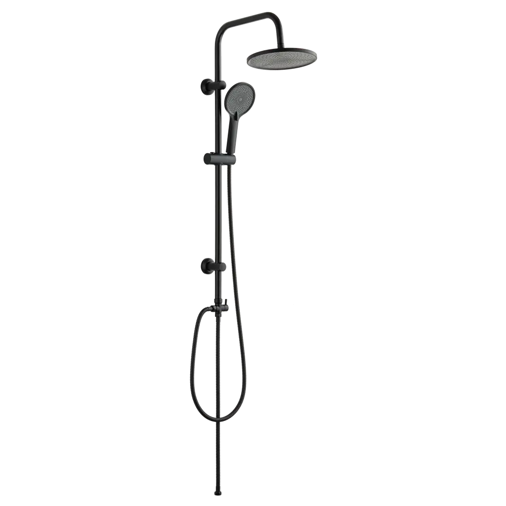 INVENA Sprchový sloup bez baterie Rikia, černá AU-24-104-G