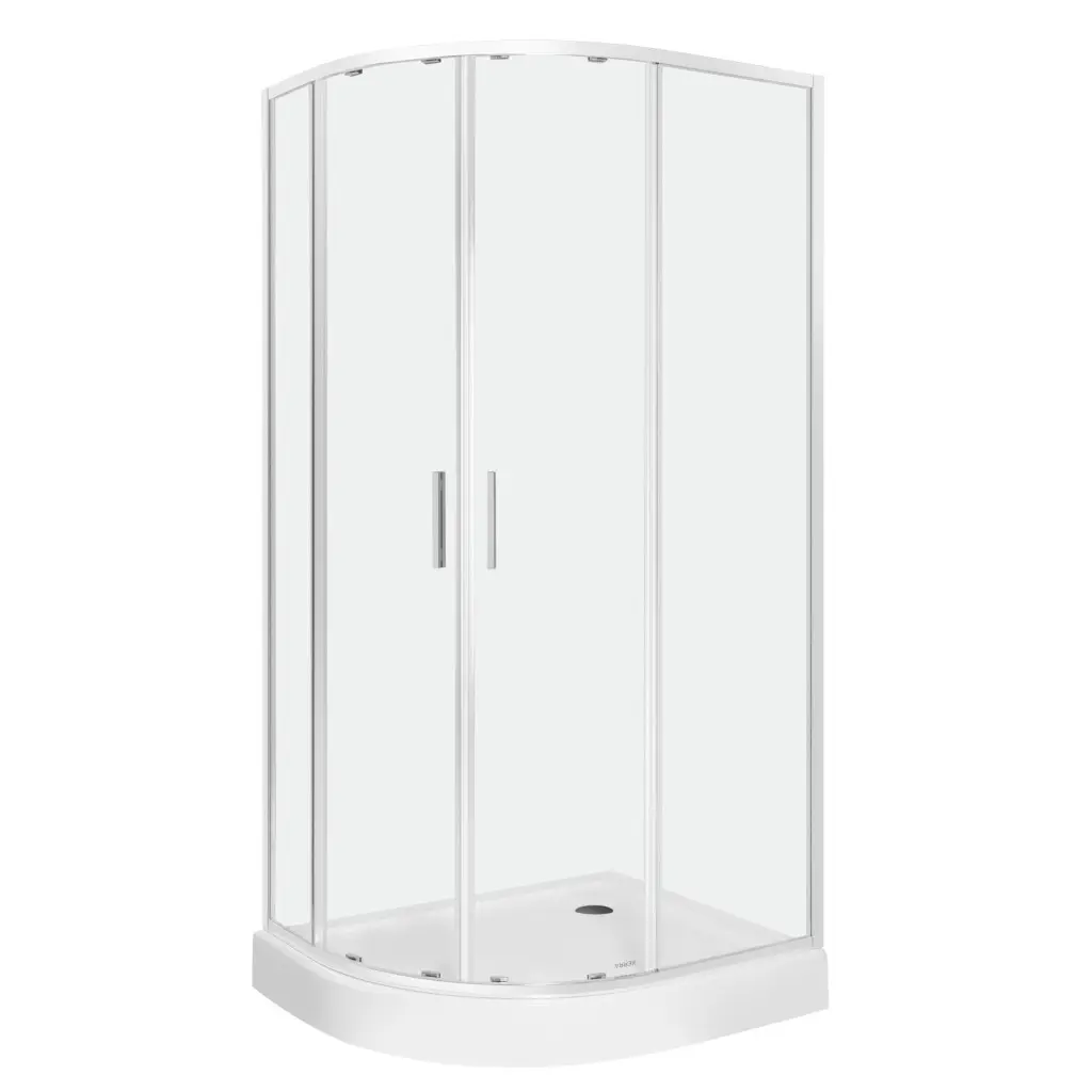 Sprchový kout 80 x 100 cm Kerra Solid RA 80x100 CHR, chrom, pravostranný, s vaničkou 5907548124555