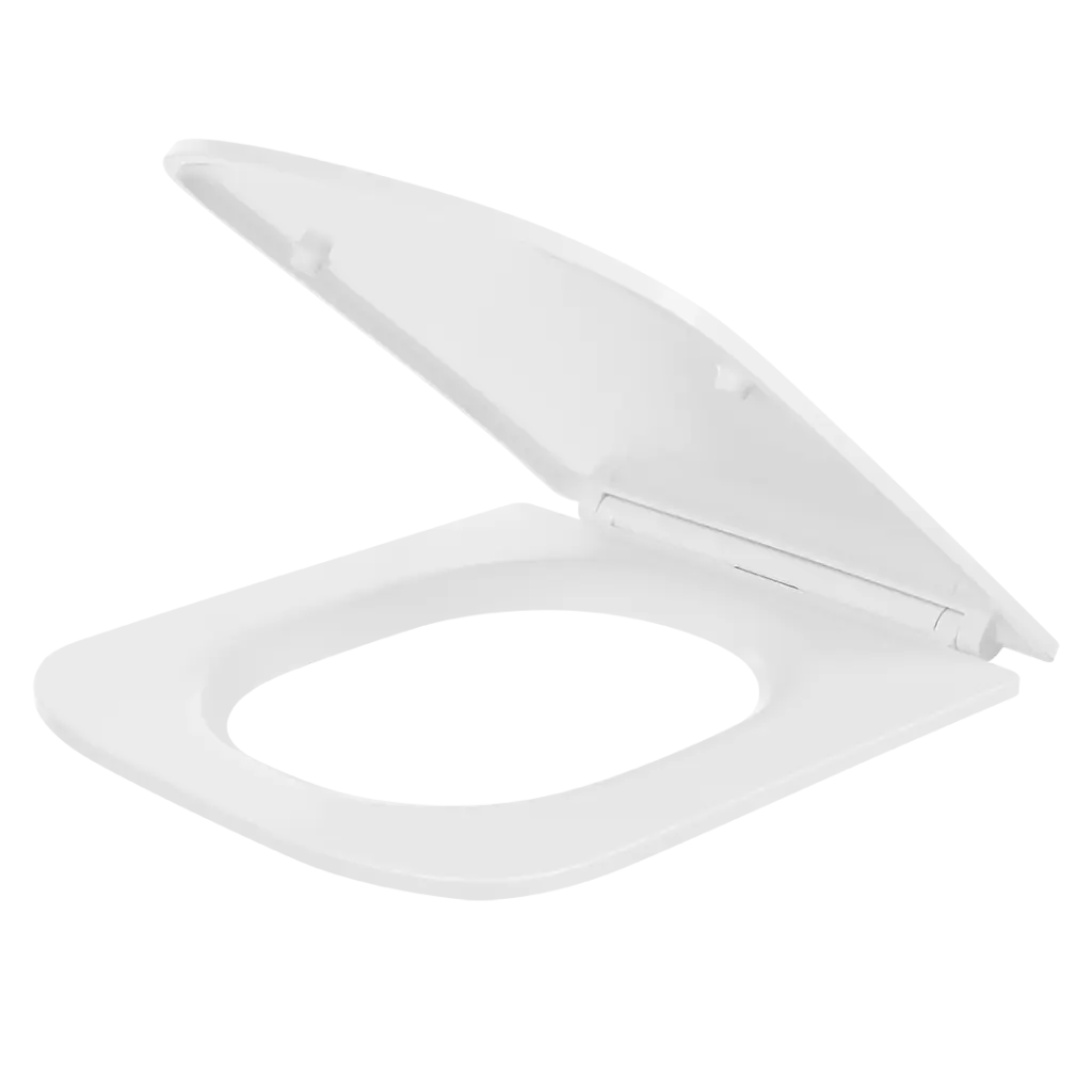 Laveo WC prkénko Duroplast Soft Close Kvadrato - ADA_600K, bílá