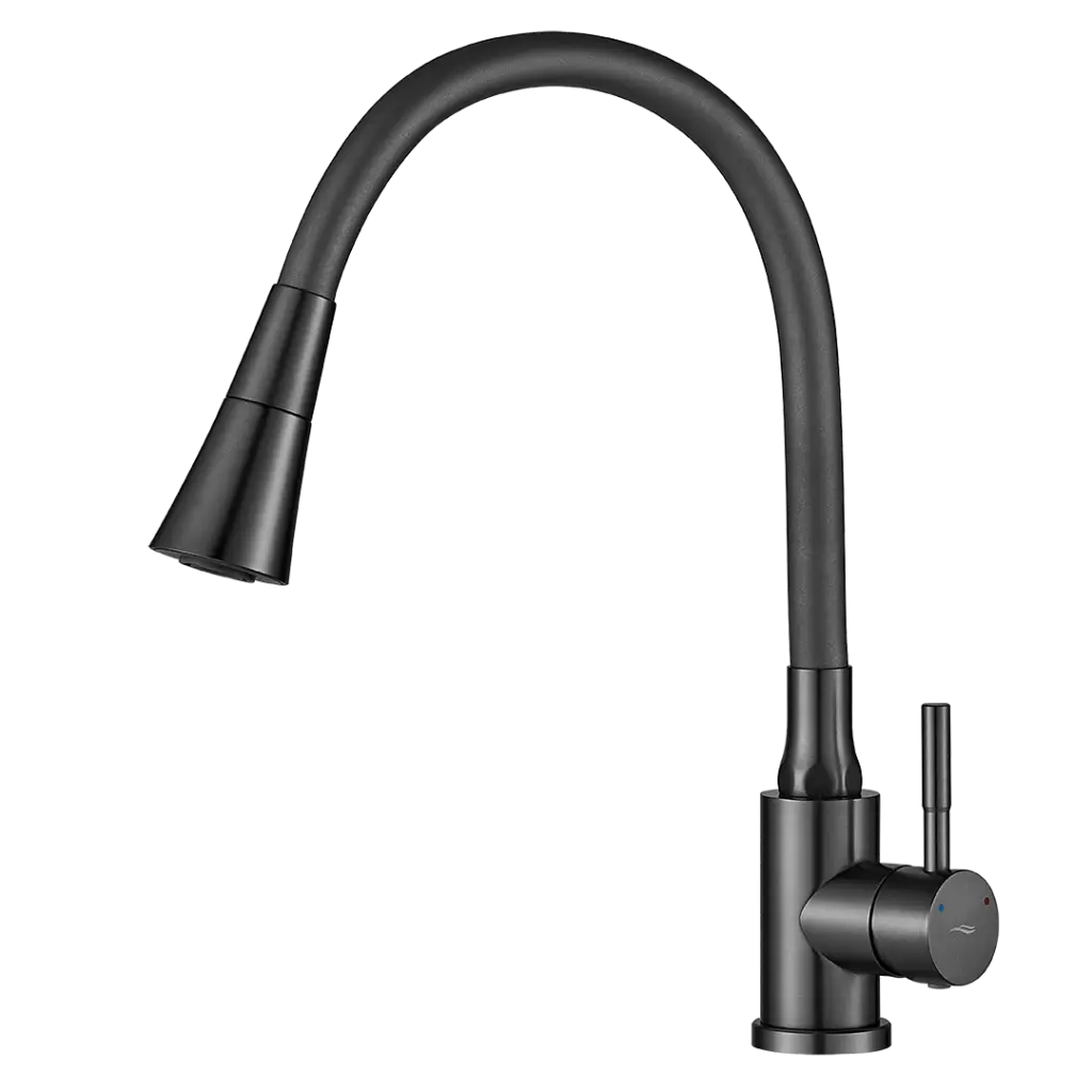 Kuchinox Dřezová baterie Selva s flexibilním raménkem a 2-funkční sprškou - BSK_962E, grafit