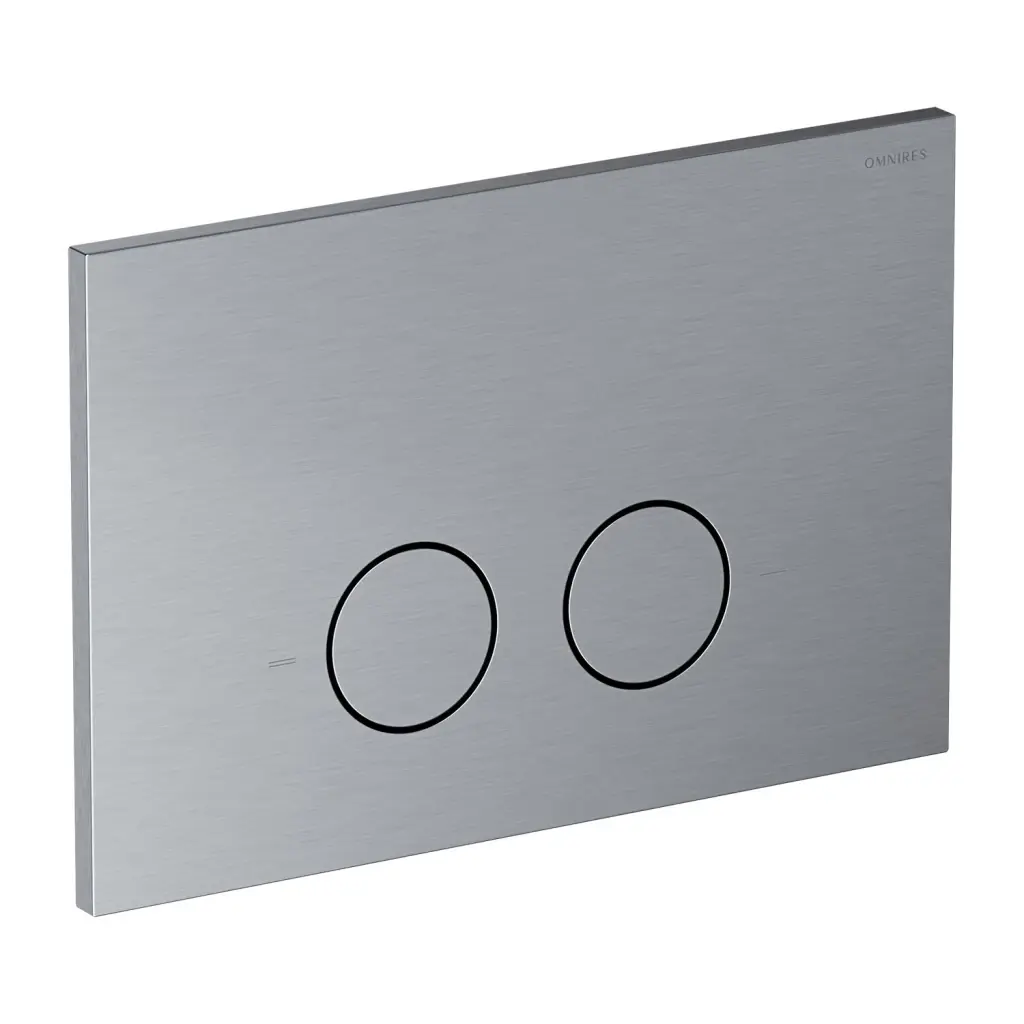 OMNIRES STEEL-R45 splachovací tlačítko z nerezové oceli, nikl broušený ST45PS1NI