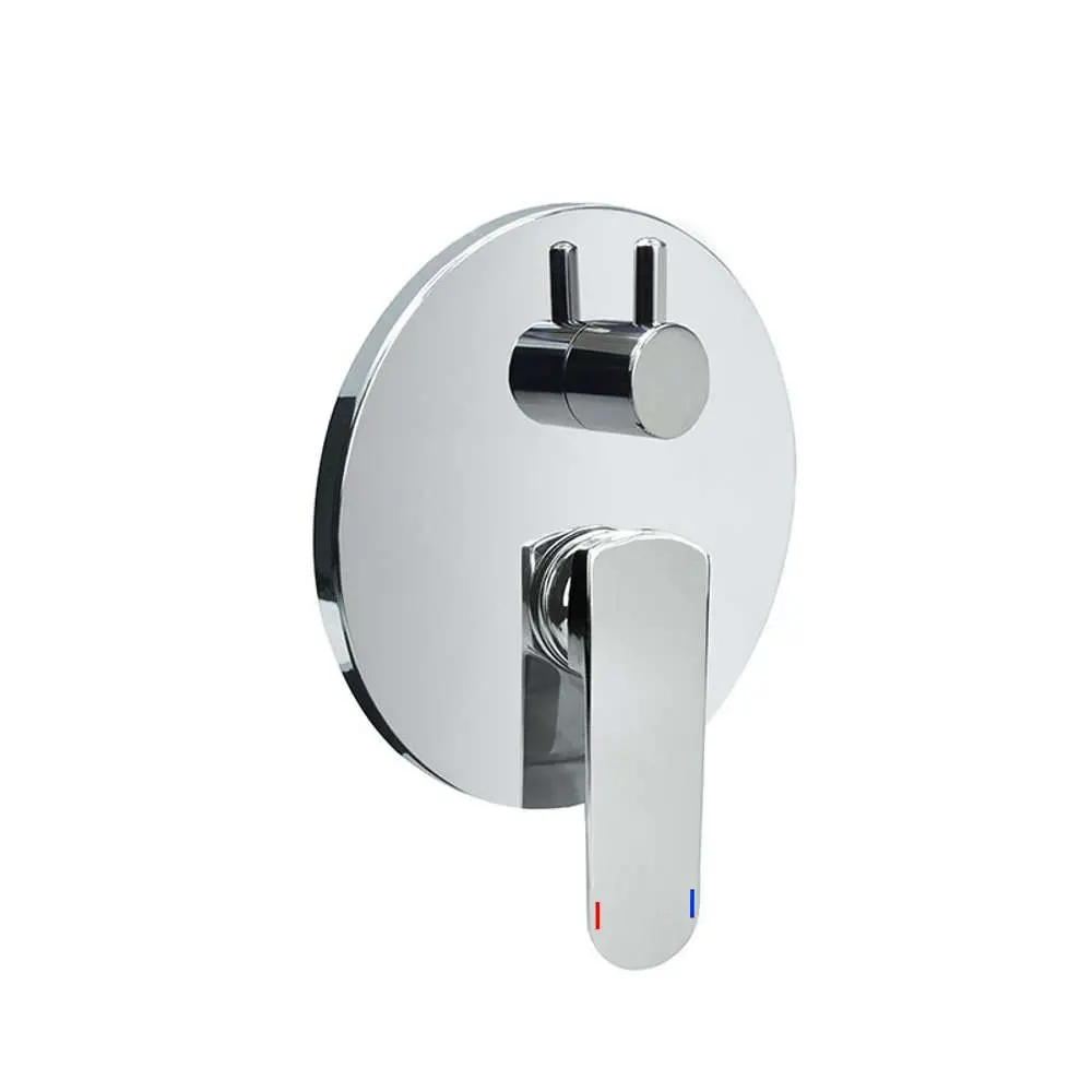 Mereo Sprchová podomítková baterie s přepínačem, Mada, Mbox, kulatý kryt, chrom CBQ60106MA