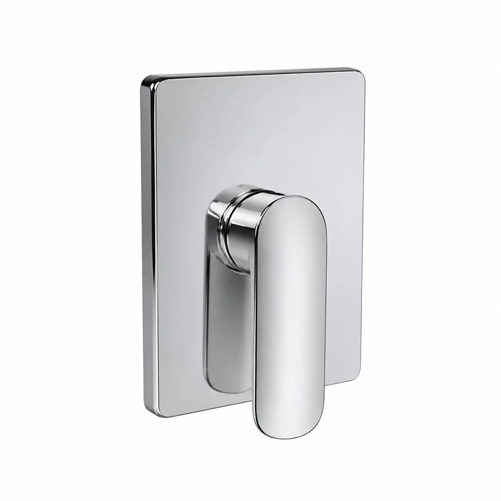 Mereo Sprchová podomítková baterie bez přepínače, Pego, Mbox, hranatý kryt, chrom CB60105PC