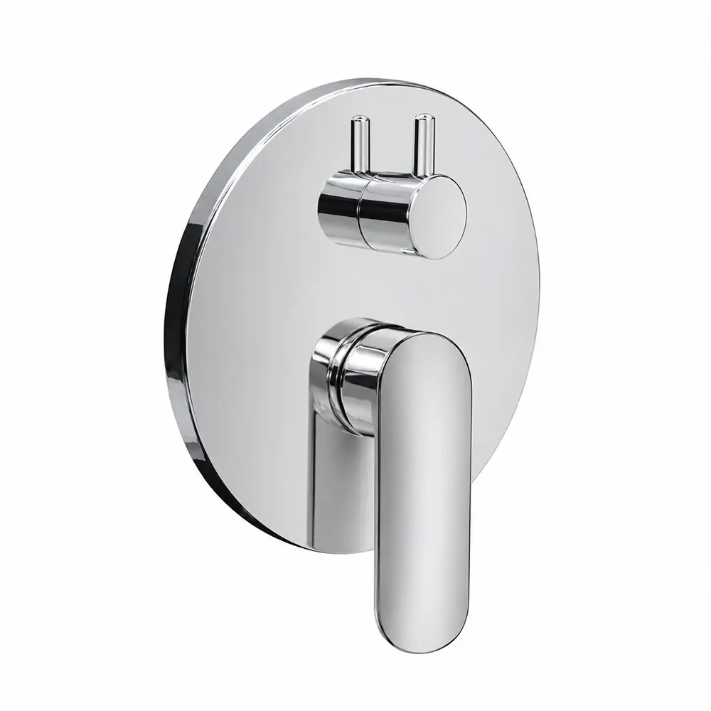 Mereo Sprchová podomítková baterie s přepínačem, Pego, Mbox, kulatý kryt, chrom CB60106PA
