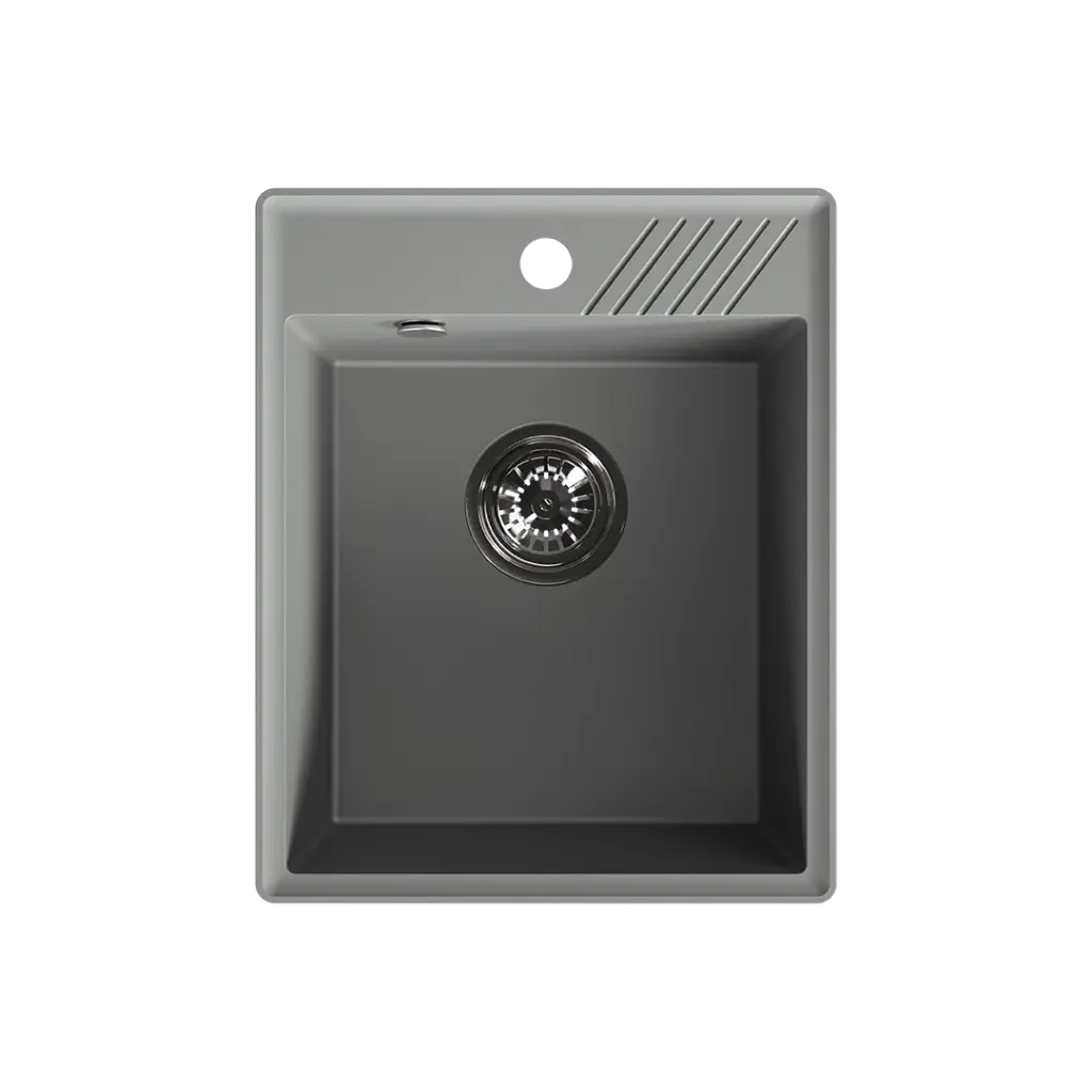 Laveo Dřez 1 komorový Hub, granit - SPH_V10Y, volcano grey