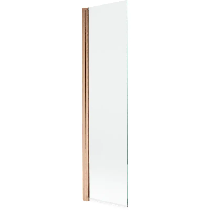 MEXEN MIST vanová zástěna 50x150 cm 6mm 1-s, měď kartáčovaná, čirá 8A9-050-001-65-00