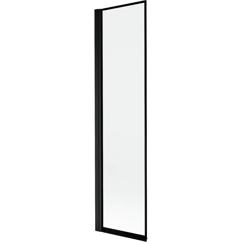 MEXEN MIST vanová zástěna 50x150 cm 6mm 1-s, černá, okraj, levá 8A9-050-001-70-70-L