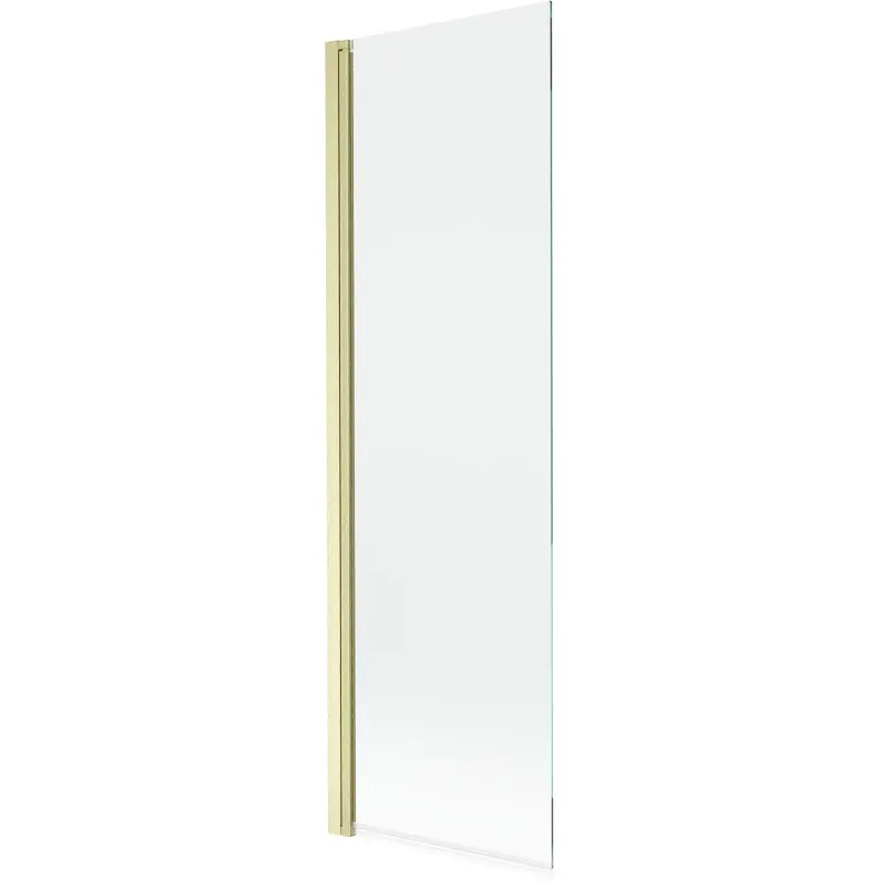 MEXEN MIST vanová zástěna 60x150 cm 6mm 1-s, zlatá kartáčovaná, čirá 8A9-060-001-55-00