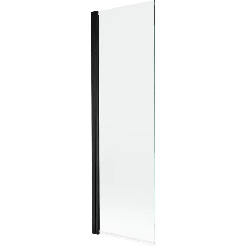 MEXEN MIST vanová zástěna 70x150 cm 6mm 1-s, černá, čirá 8A9-070-001-70-00