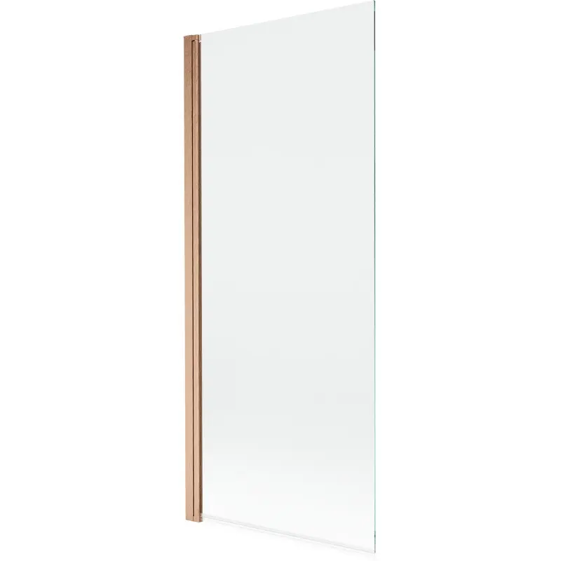 MEXEN MIST vanová zástěna 80x150 cm 6mm 1-s, měď kartáčovaná, čirá 8A9-080-001-65-00
