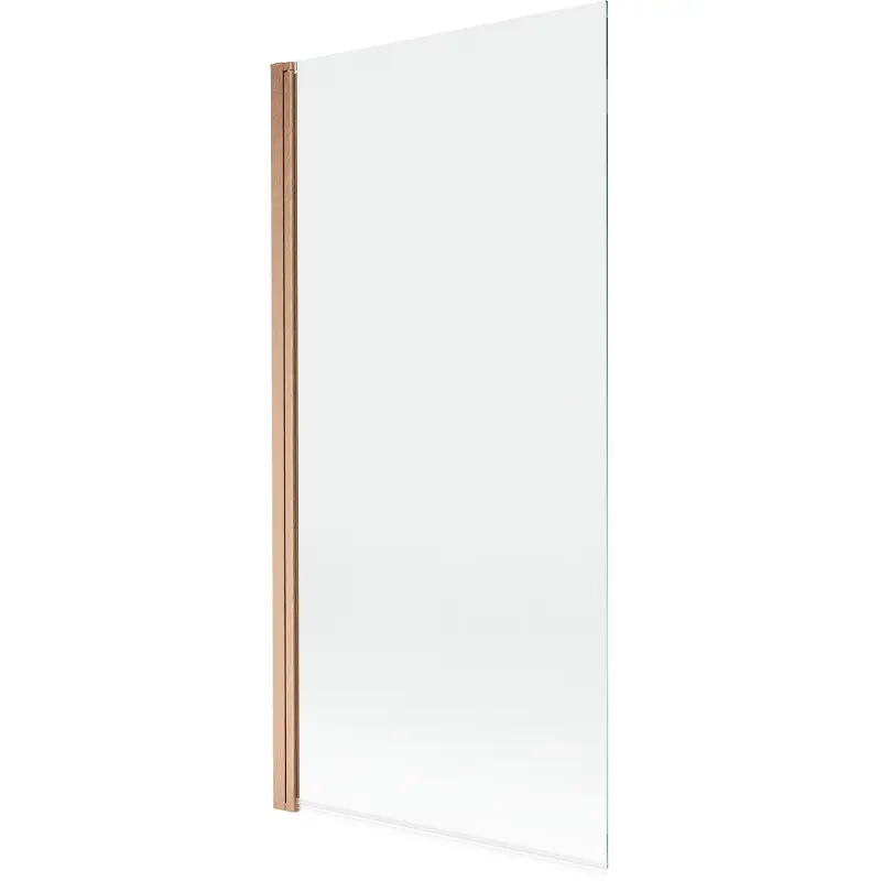 MEXEN MIST vanová zástěna 90x150 cm 6mm 1-s, měď kartáčovaná, čirá 8A9-090-001-65-00