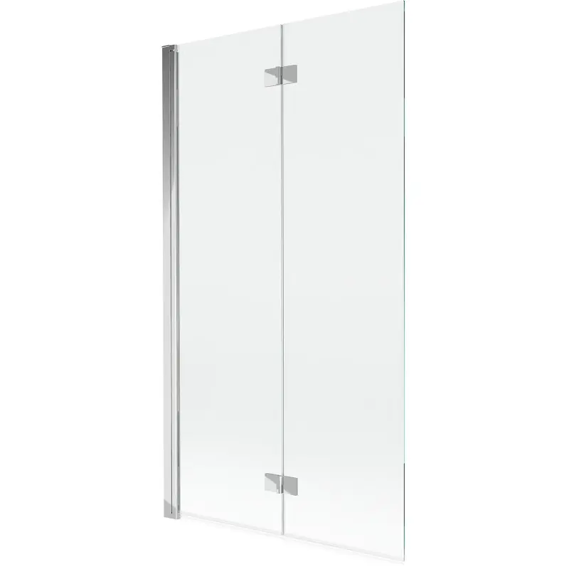 MEXEN MIST vanová zástěna 100x150 cm 6mm 2-s, chrom, čirá, levá 8A9-100-002-01-00-L