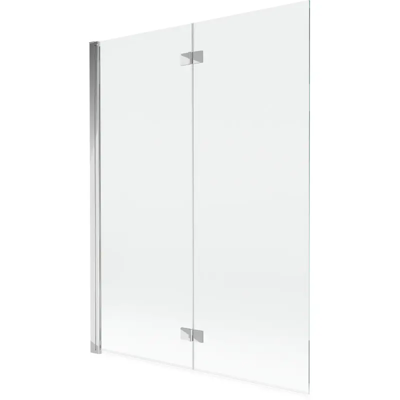 MEXEN MIST vanová zástěna 130x150 cm 6mm 2-s, chrom, čirá, levá 8A9-130-002-01-00-L