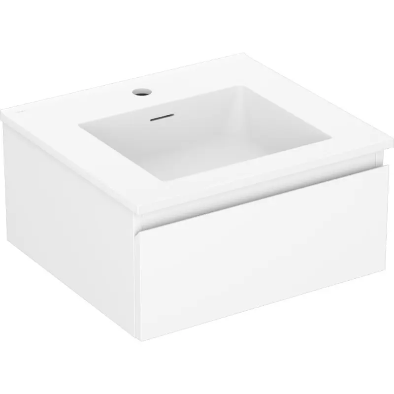 MEXEN/S Orio koupelnová skříňka 50 cm s umyvadlem Otis, 1 šuplík, bílá mat 91A10-05023-1-BF01-W18M01
