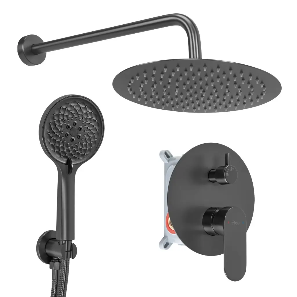 REA Podomítková sprchová sada Drop Titan + BOX REA-P9661