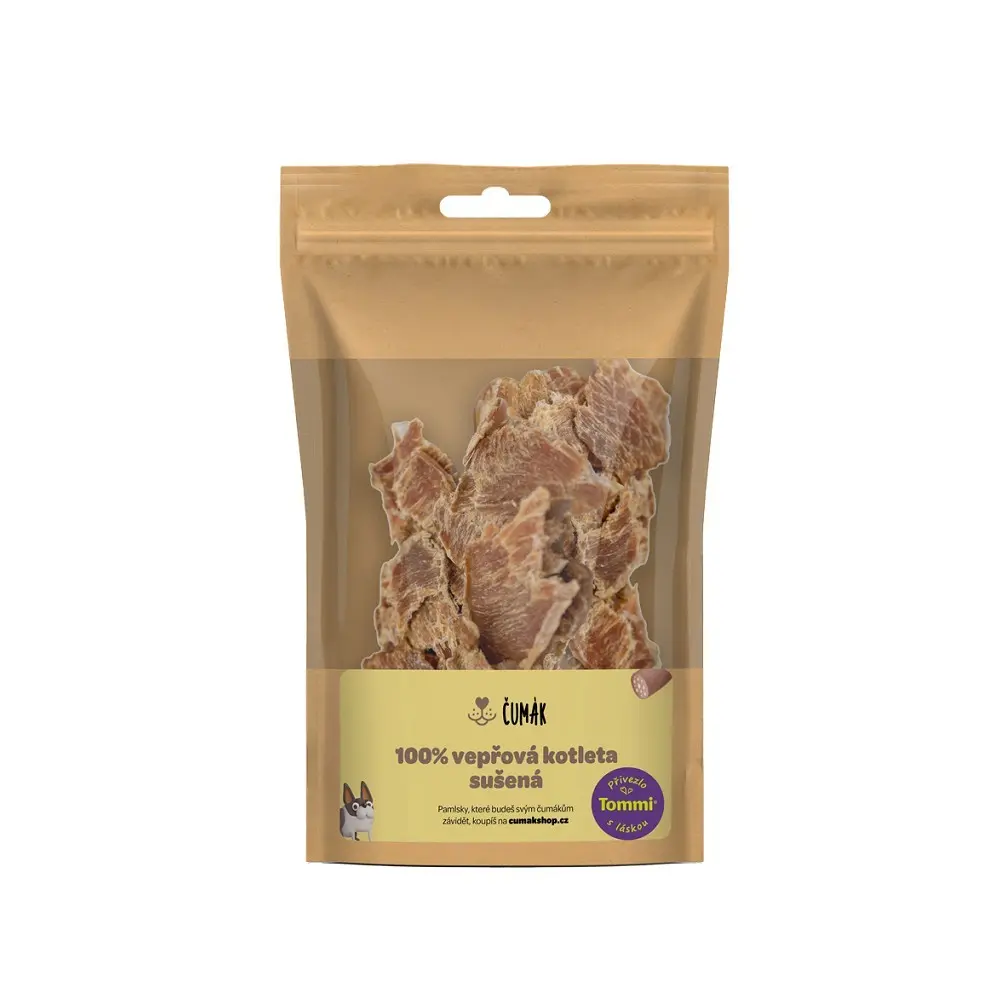 Čumák 100% vepřová kotleta, sušená (50 g)