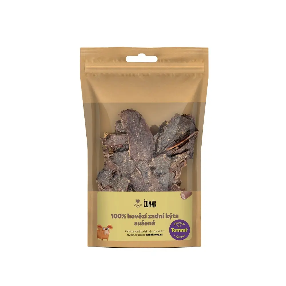 Čumák 100% hovězí zadní kýta, sušená (50 g)