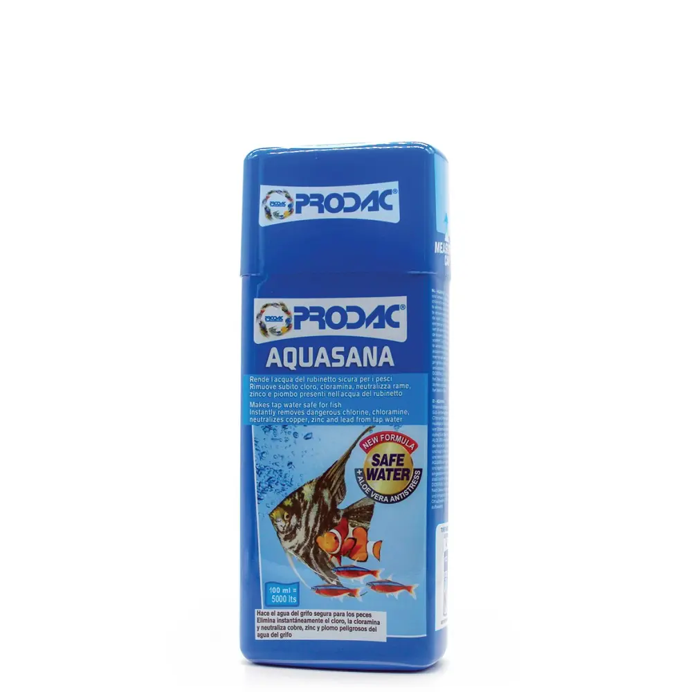 Prodac Aquasana vodní kondicionér odstraňující chlór a těžké kovy, 100ml