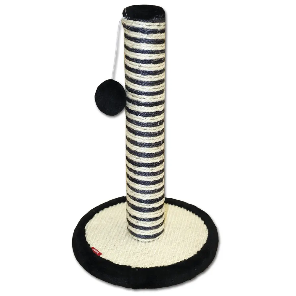 Škrabadlo pro kočky Tell černo-béžové, výška 50cm