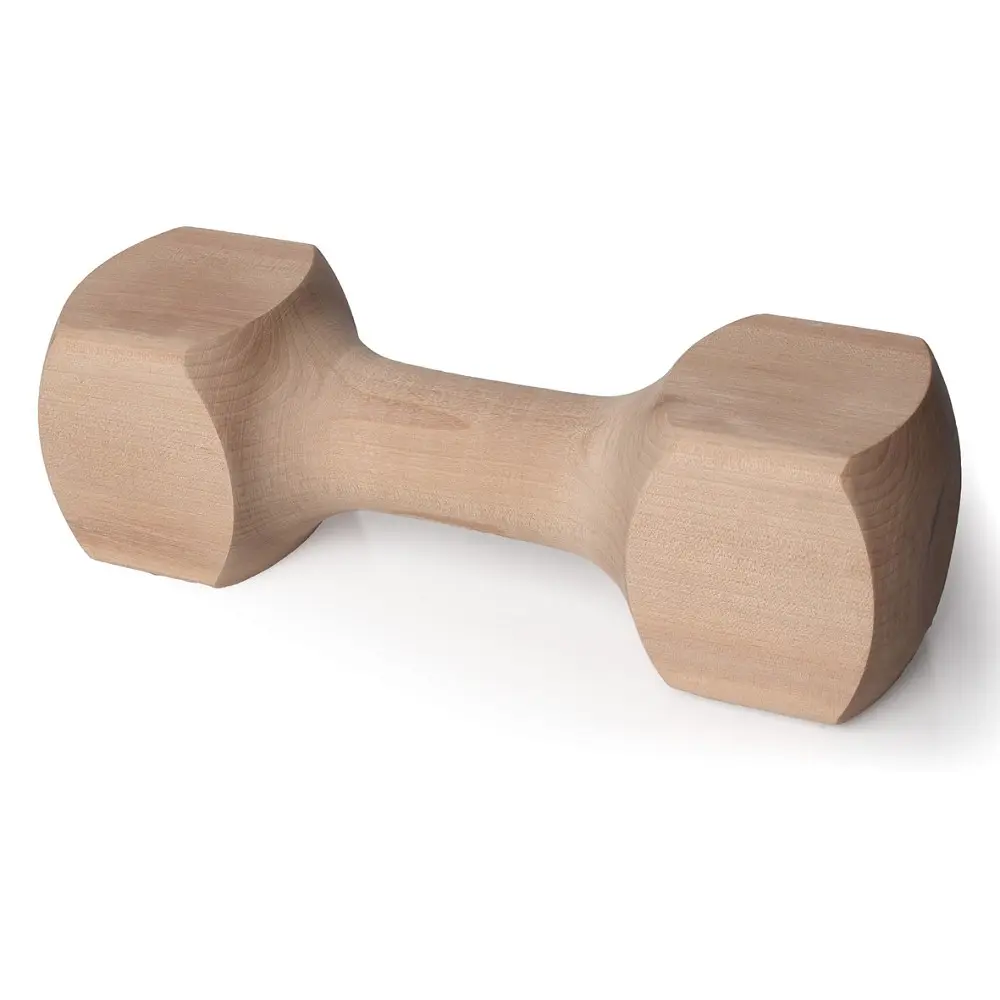 Dřevěná činka aport - hračka pro psy 650g, 25cm