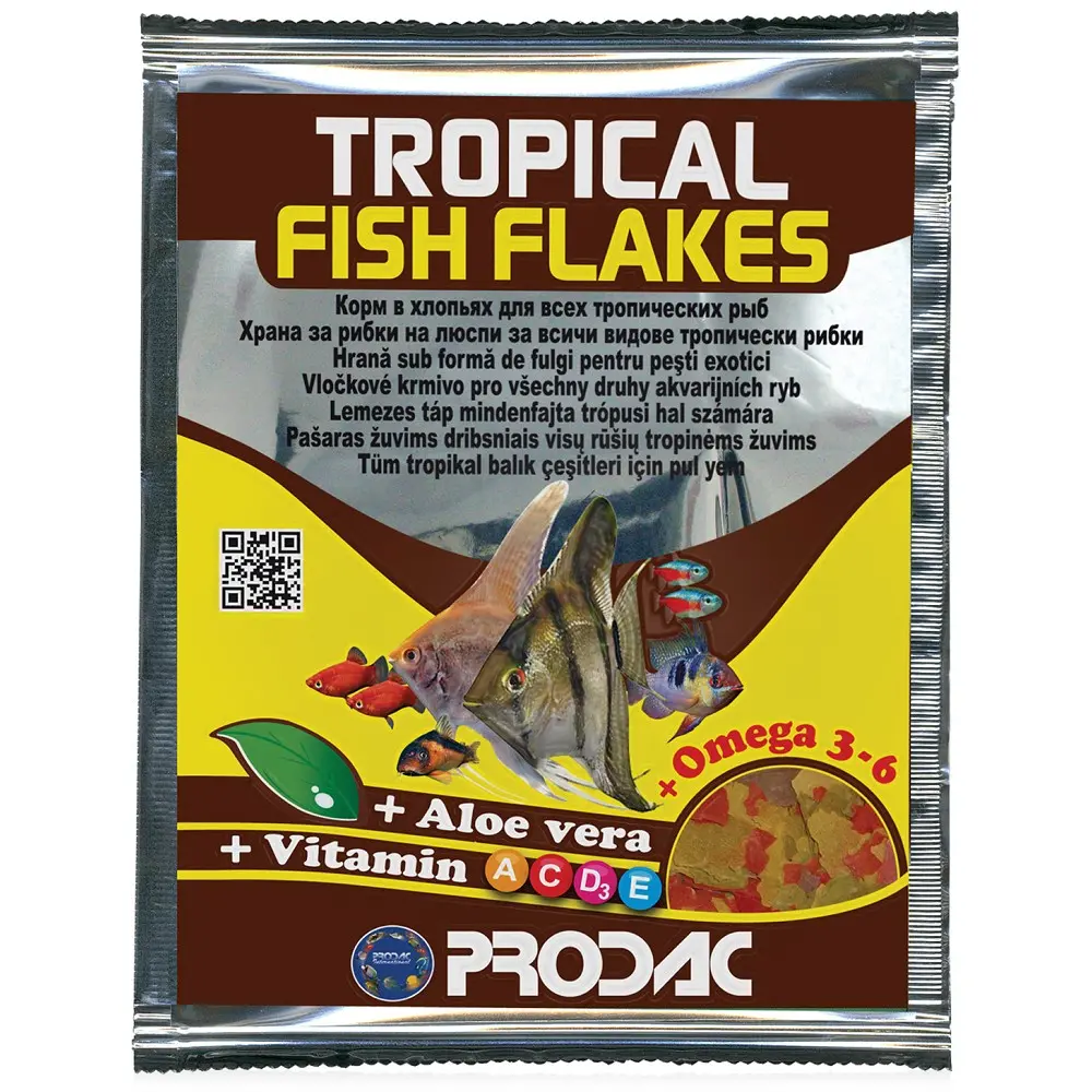 Krmivo pro ryby Prodac Tropical fish Flakes 12g