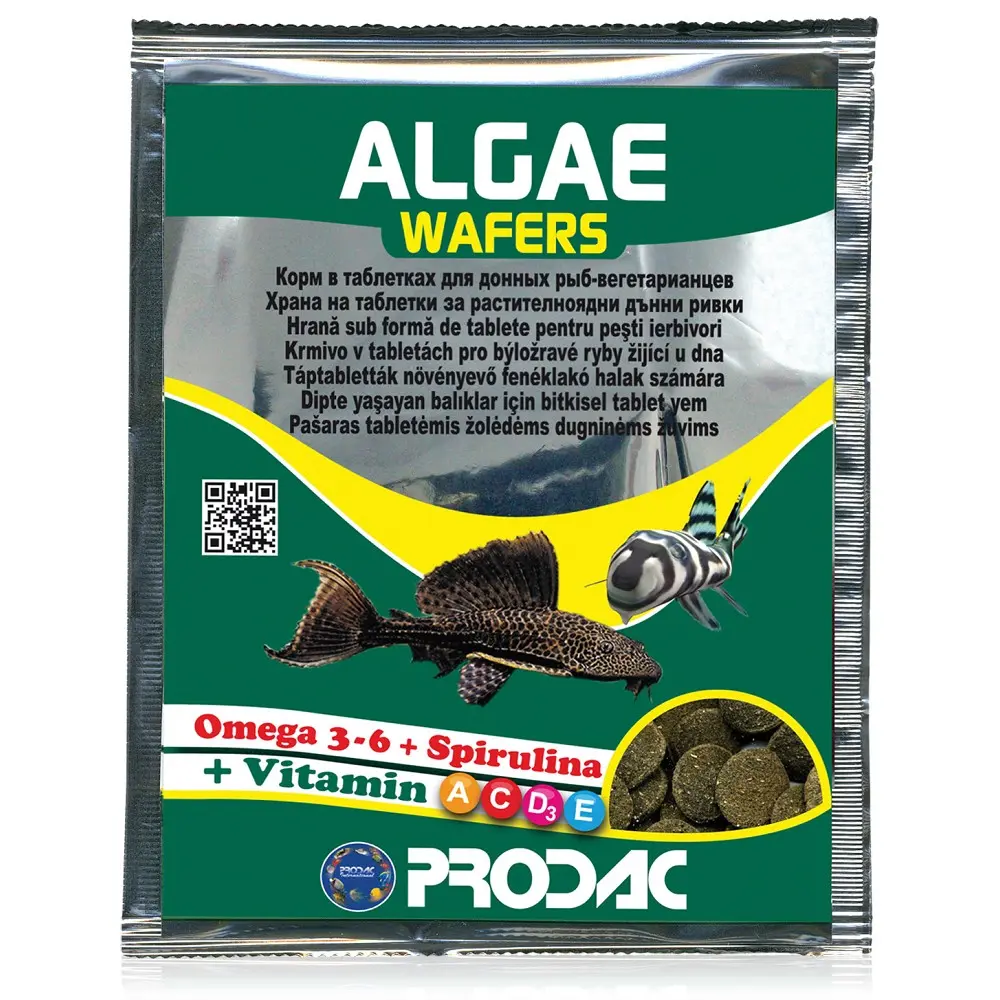 Tabletové krmivo Prodac - Algae Wafers, 15g/sáček