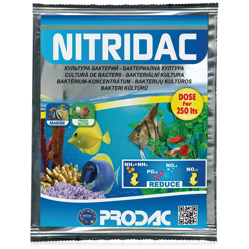 Prodac Nitridac - bakteriální kultura do akvária s vysokou koncentrací, 25ml