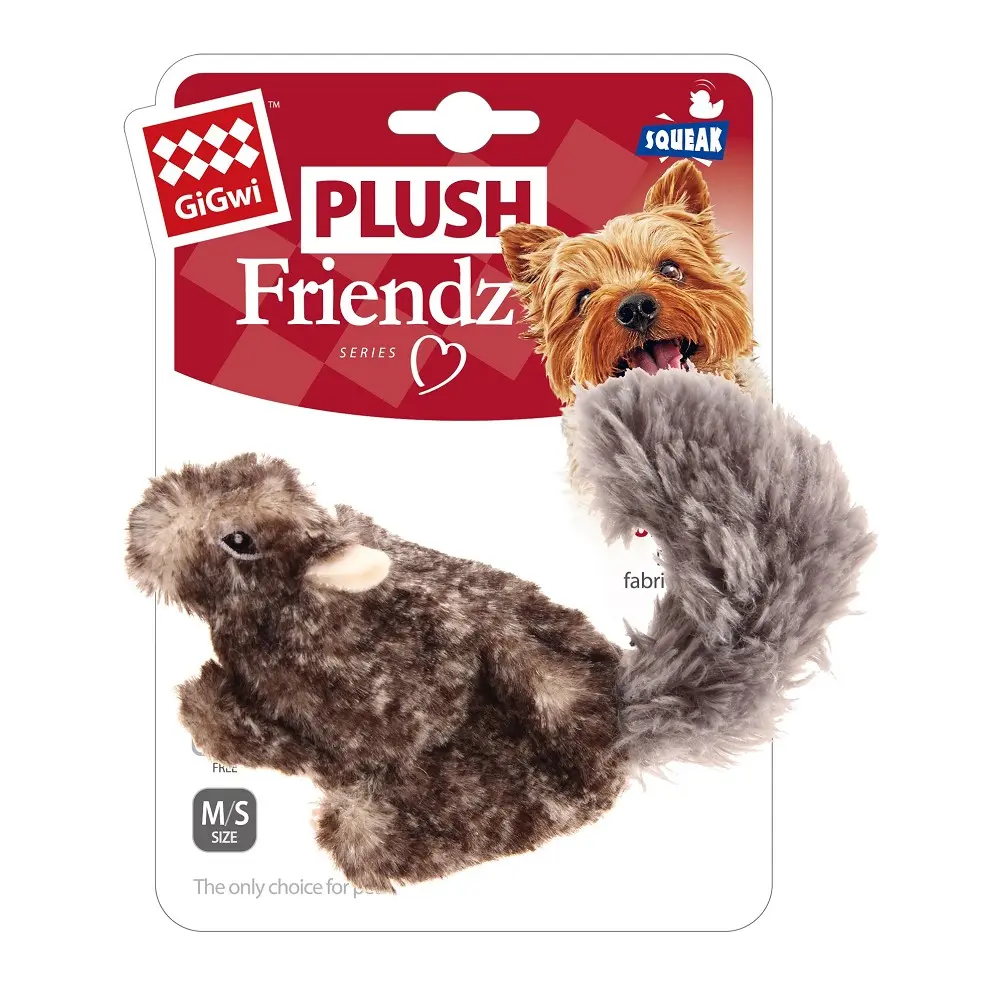 Gigwi plyš Plush Friendz veverka 22 x 7 x 12 cm