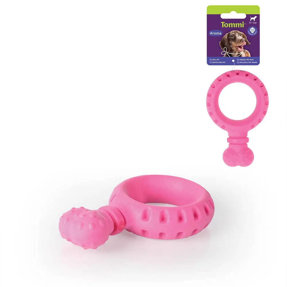 Hračka pes Aroma kost-ouško, 14cm