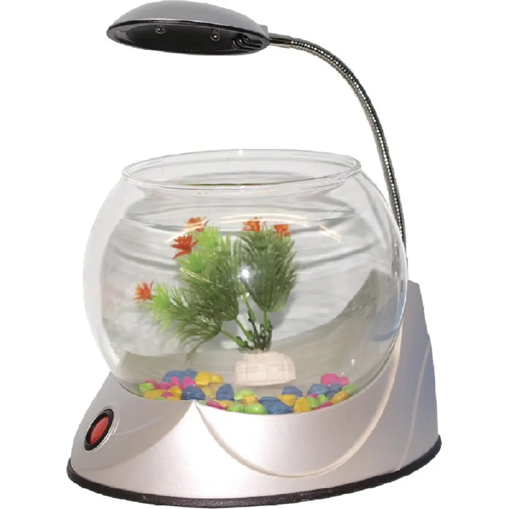 Hailea Magická koule akvárium stříbrná - akvarijní set, 1,8l - akvaristika