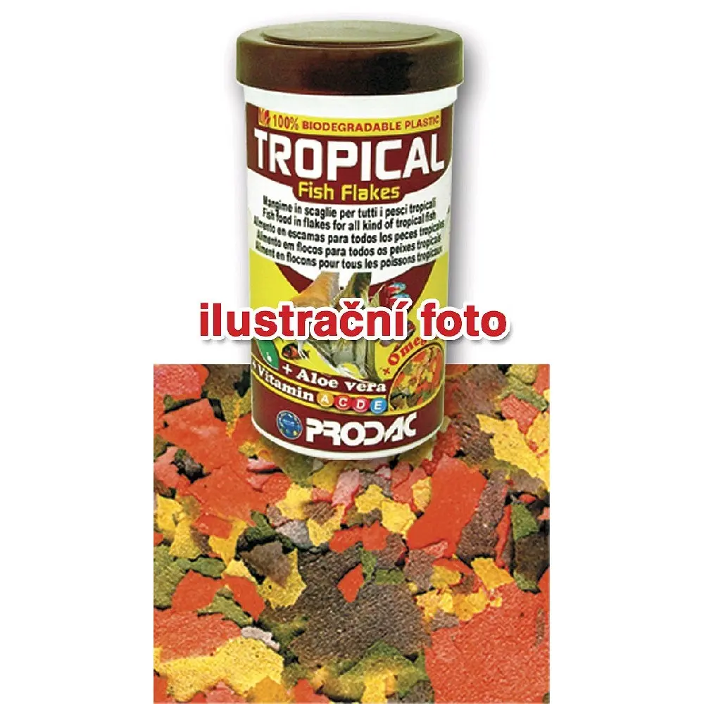 Krmivo pro ryby Prodac Tropical fish Flakes 20g