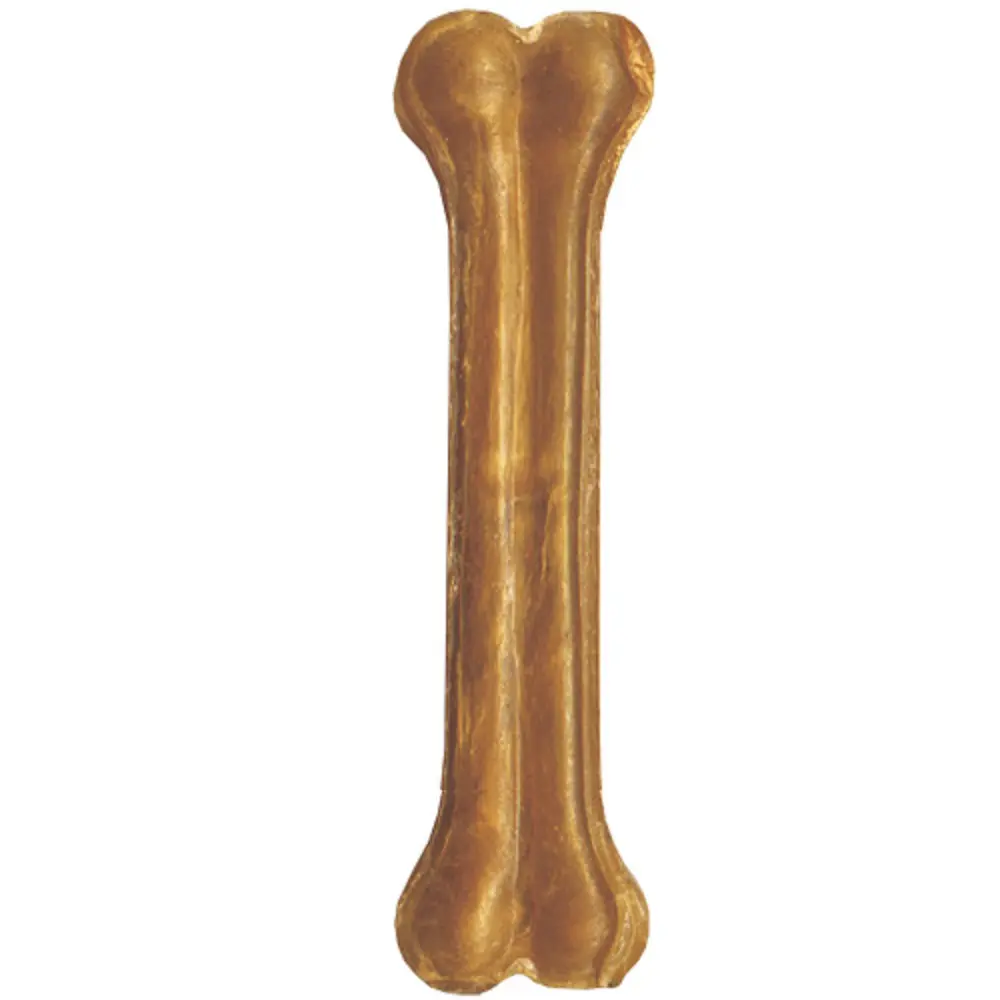 Kost z bůvolí kůže, krmivo pro psy, délka 20cm, balení 10ks
