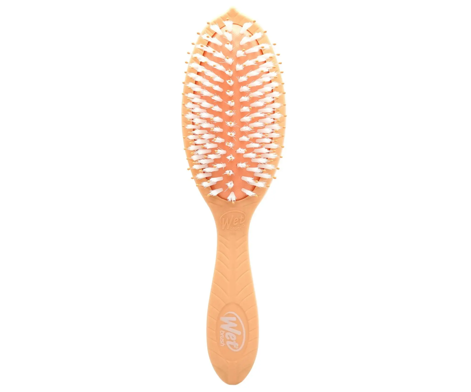 Kartáč na rozčesávání vlasů s příměsí kokosového oleje Wet Brush Go Green Treatment a Shine Brush - meruňkový + dárek zdarma