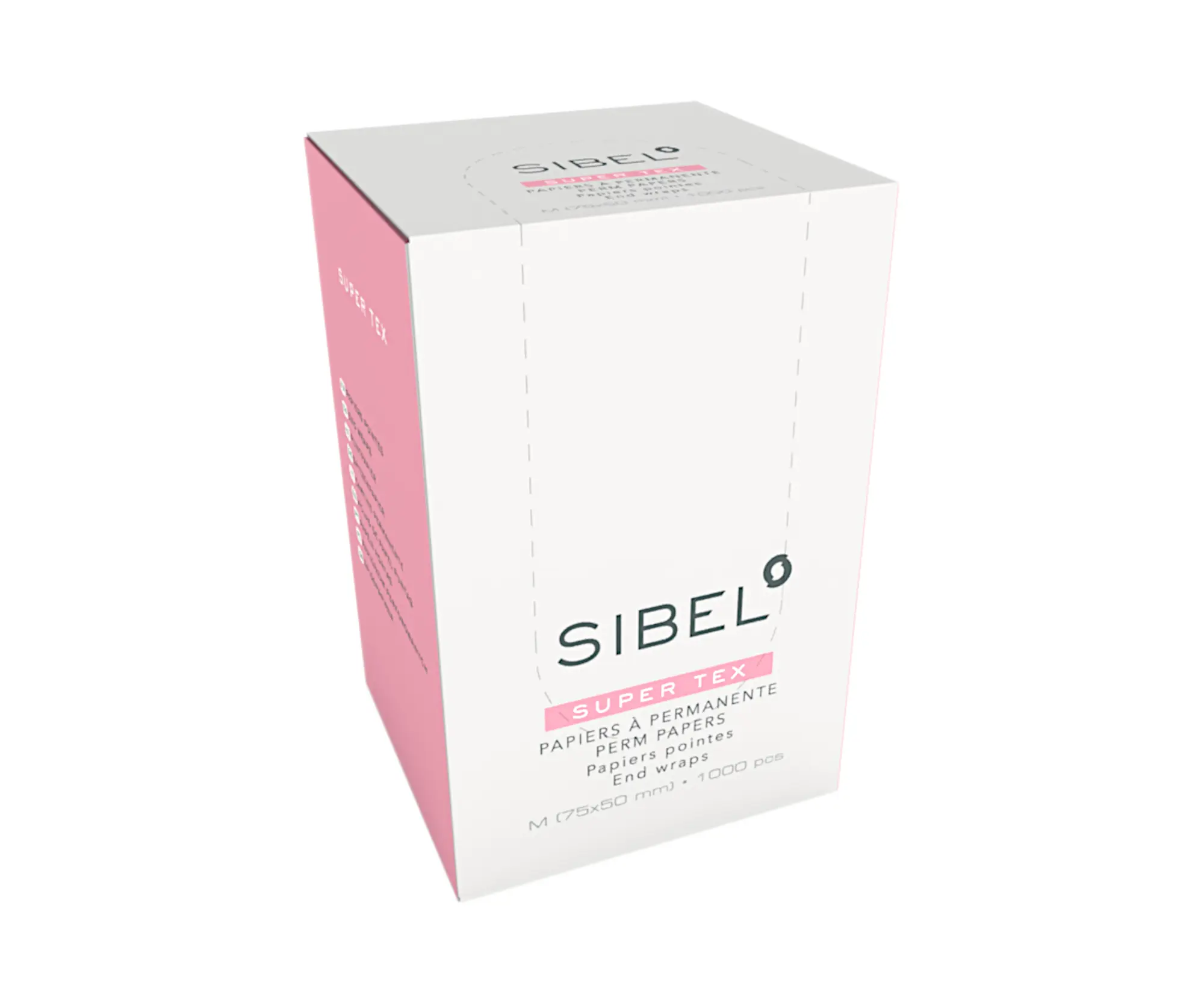 Papírky na trvalou ondulaci Sibel Super Tex, 75 x 50 mm - 1000 ks (4330371)