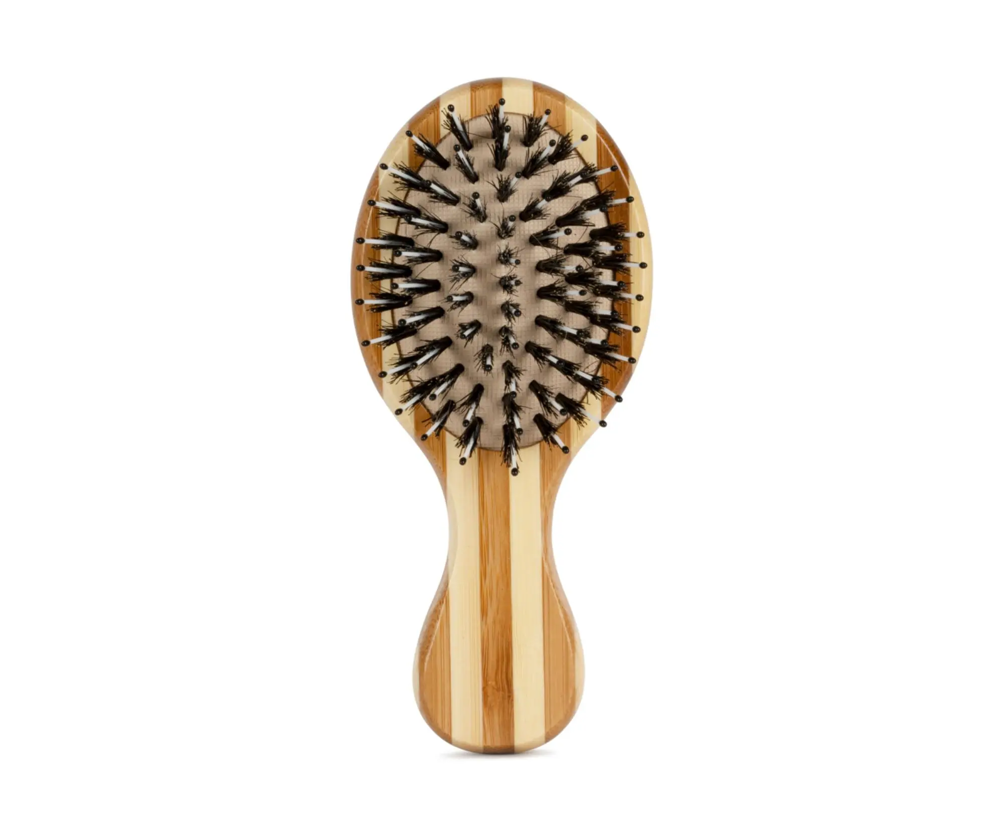 Plochý bambusový mini kartáč s kančími a nylonovými štětinami Zenz Boar Brush Mini - 140x60 mm + dárek zdarma