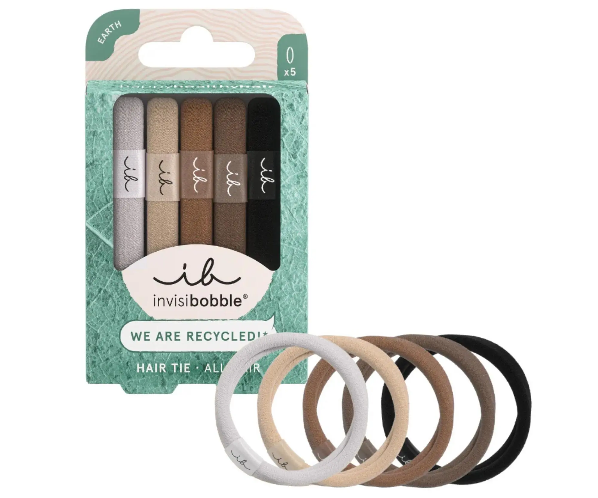 Invisibobble Gumička do vlasů Hair Tie Mocha 5 ks