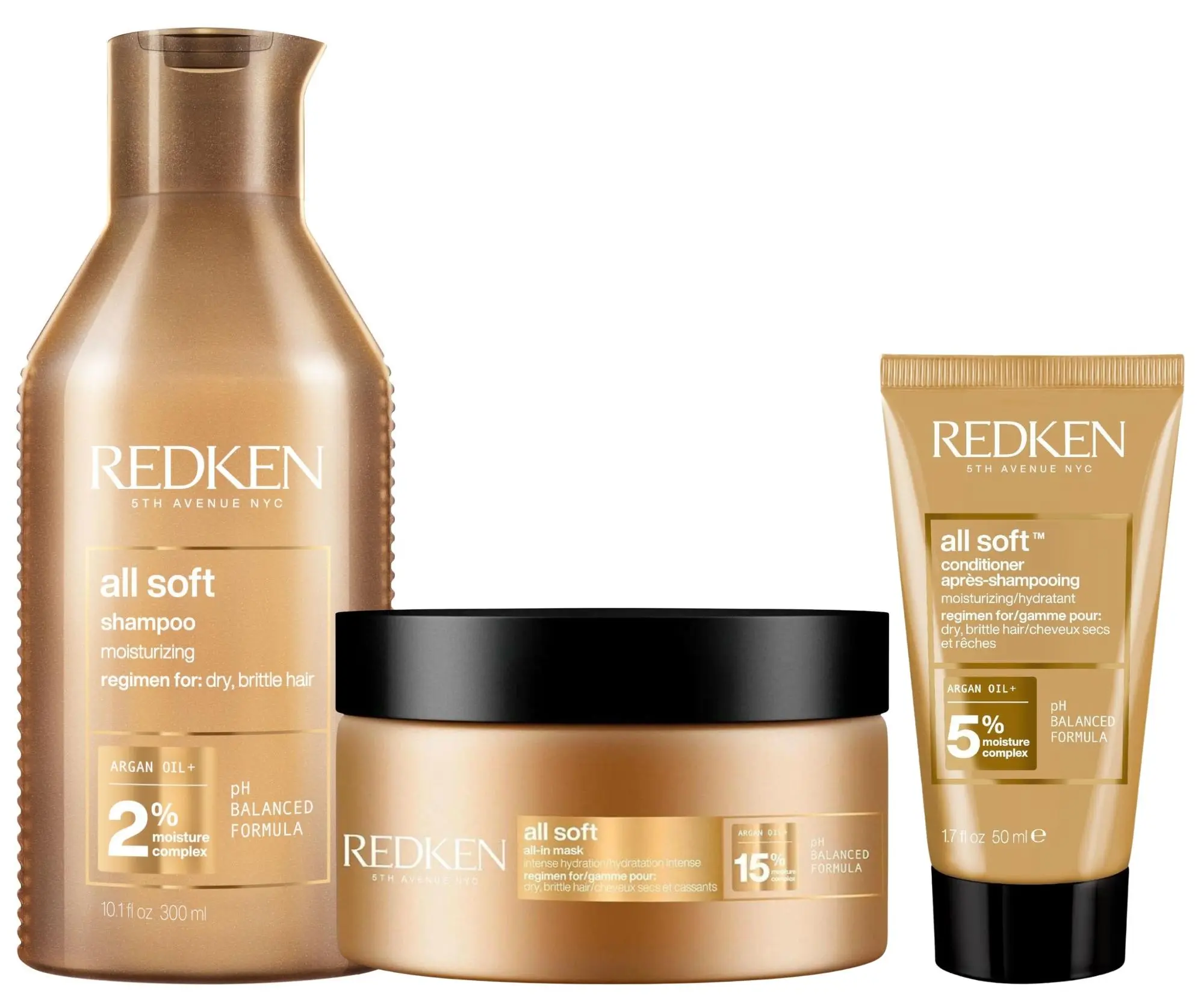 Vyživující sada pro suché a křehké vlasy Redken All Soft + péče 50 ml zdarma + dárek zdarma
