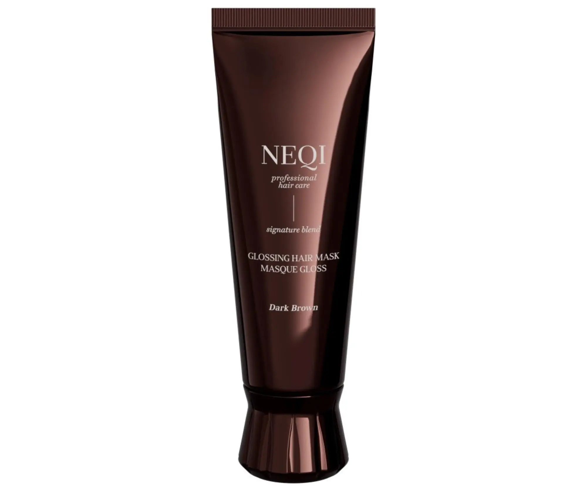 Barvicí maska na vlasy Neqi Glossing Hair Mask Dark Brown - 120 ml, tmavě hnědá + dárek zdarma