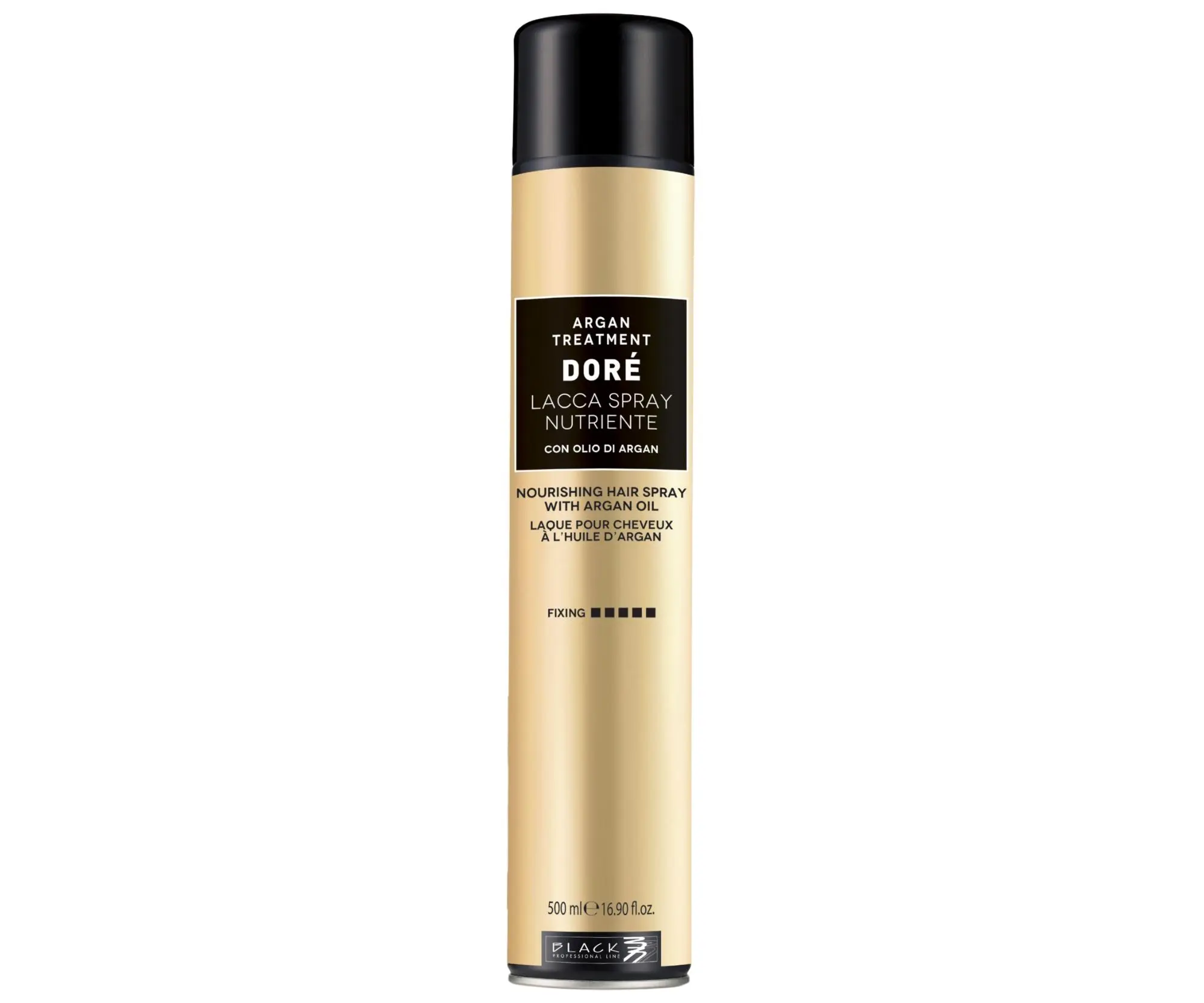 Lak na vlasy s maximální fixací Black Professional Doré Argan Treatment - 500 ml + dárek zdarma