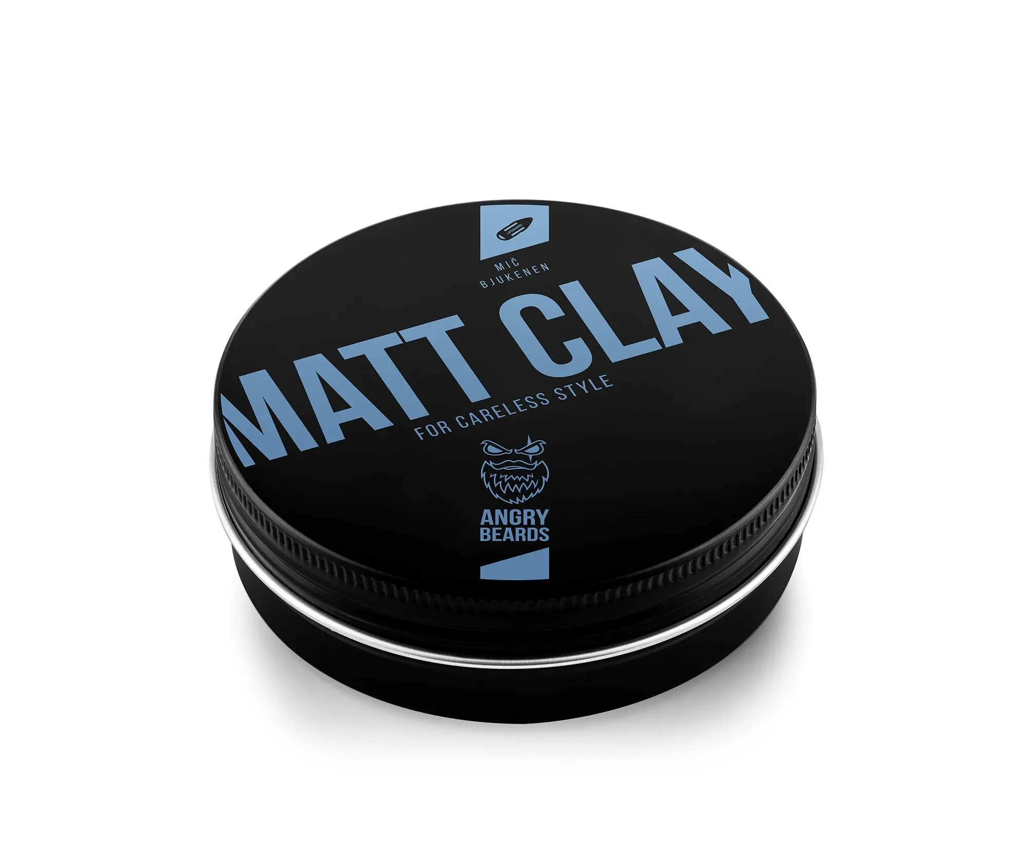 Matující jíl na vlasy Angry Beards Matt Clay Mič Bjukenen - 100 g (AB-HR037-019MB-100-2408) + dárek zdarma