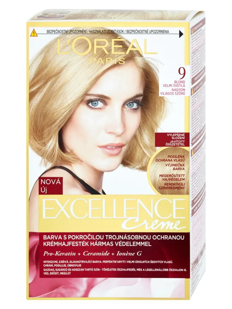 L'Oréal Barva na vlasy Excellence Creme 9.1 blond velmi světlá popelavá