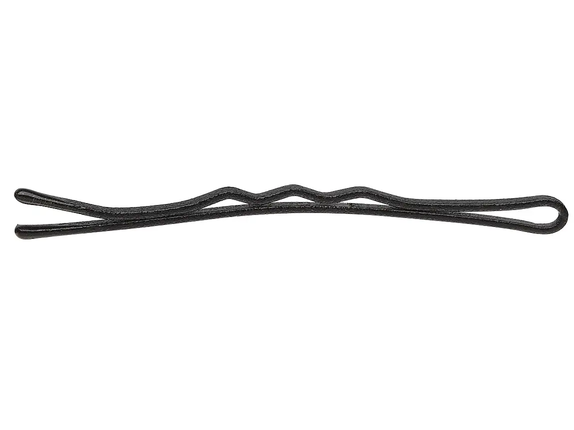 Vlnitá sponka Sibel Best Grips - 5 cm, matná černá - 250 g (960005102) + dárek zdarma