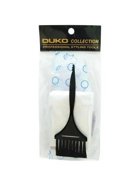 Set na barvení a melírování Duko - čepice, štětec, rukavice (499B)