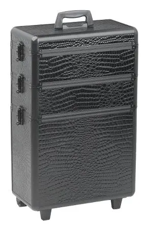 Sekční kufr na kolečkách Sibel Modular - černý (0150631) + dárek zdarma