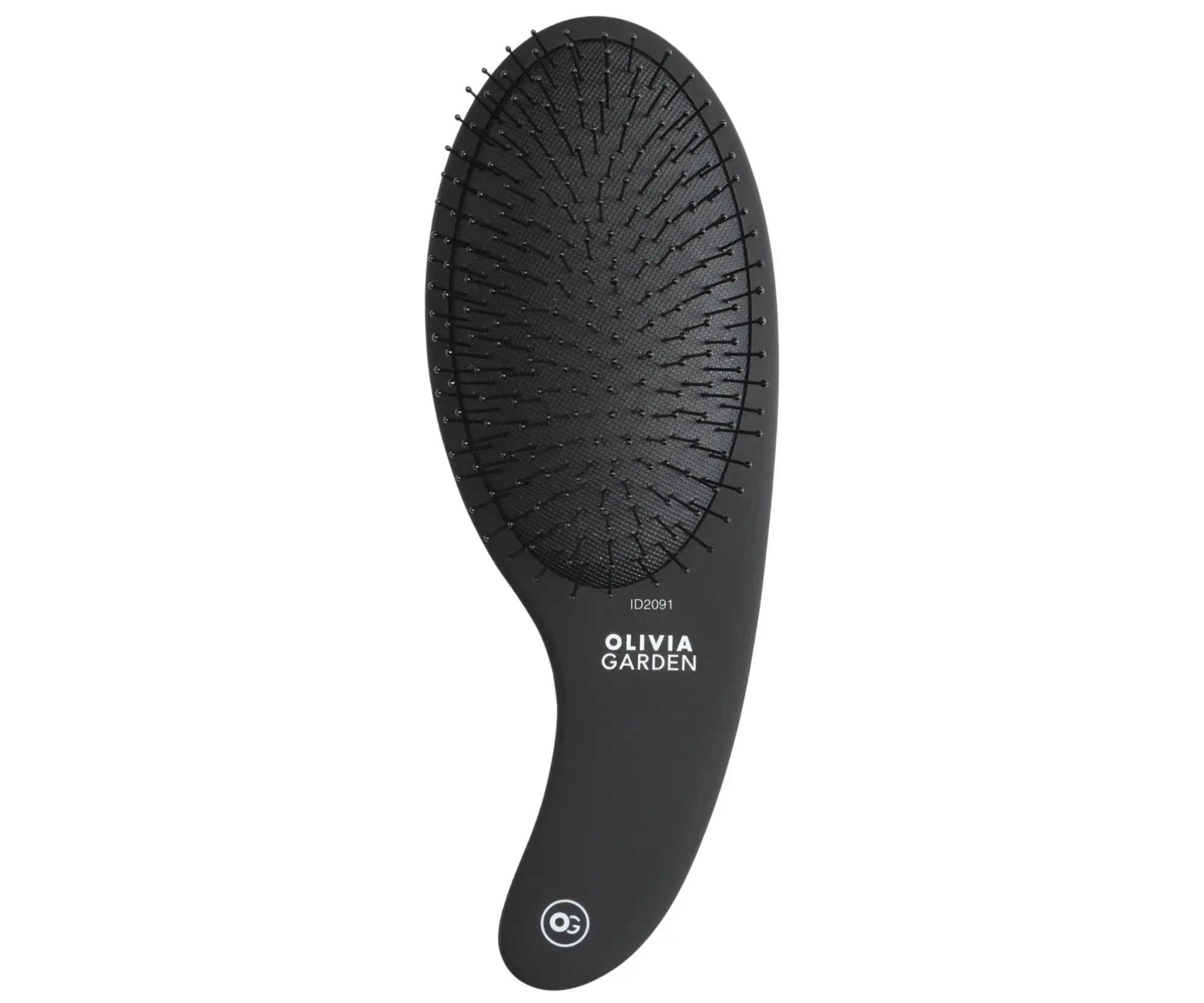 Kartáč na rozčesávání vlasů s nylonovými štětinami Olivia Garden Curve - černý (ID2091) + dárek zdarma