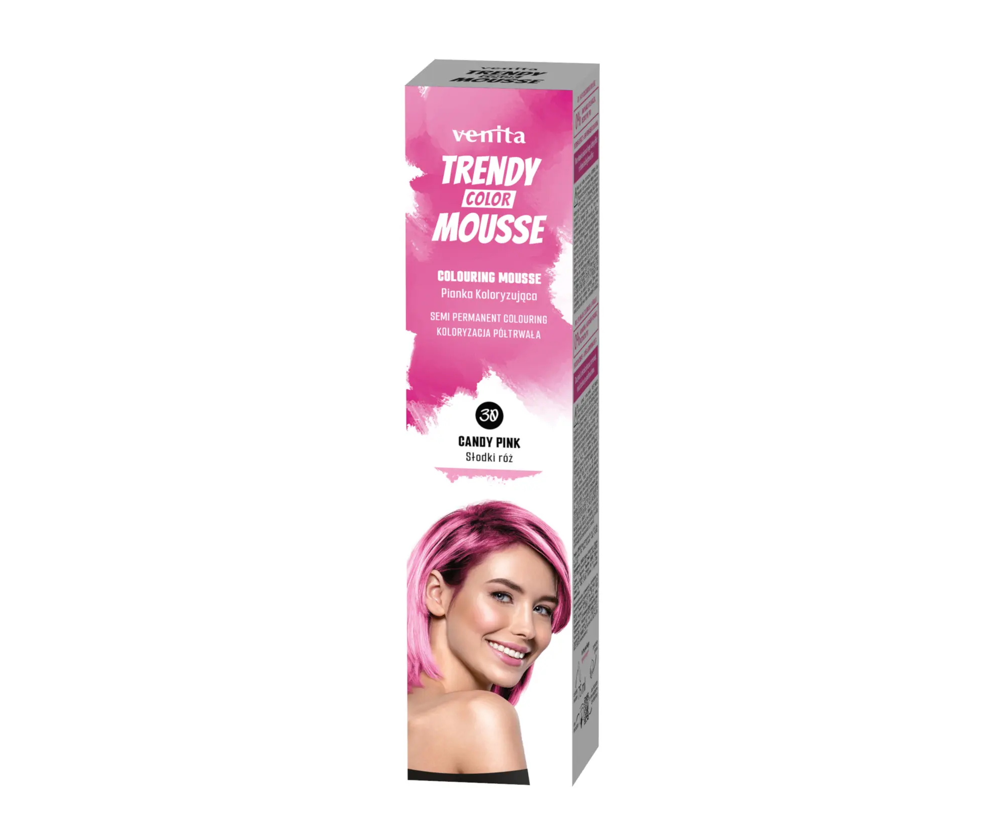 Venita Barevné tužidlo Trendy Color Mousse Candy Pink 75 ml