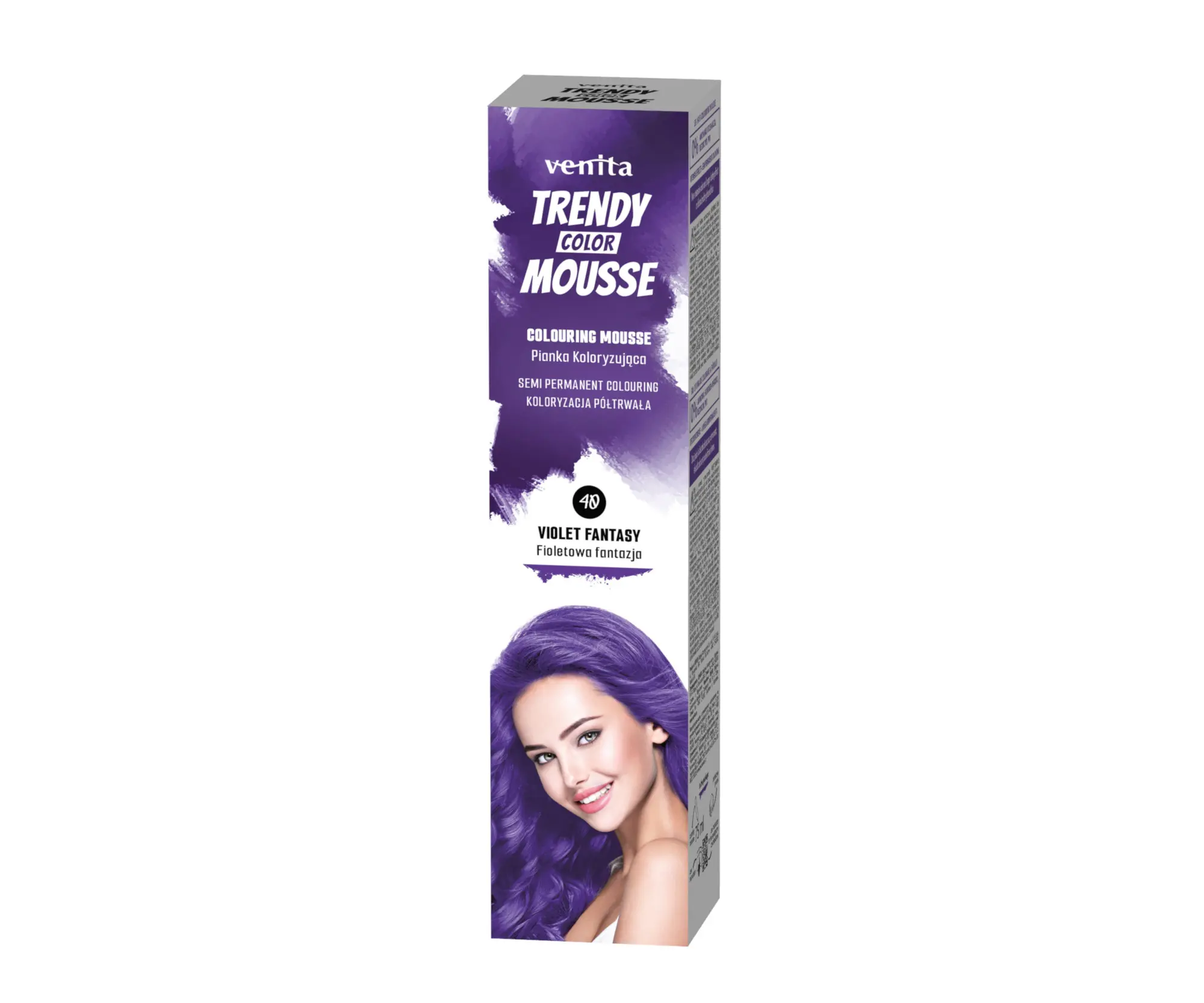 Venita Barevné tužidlo Trendy Color Mousse Violet Fantasy 75 ml