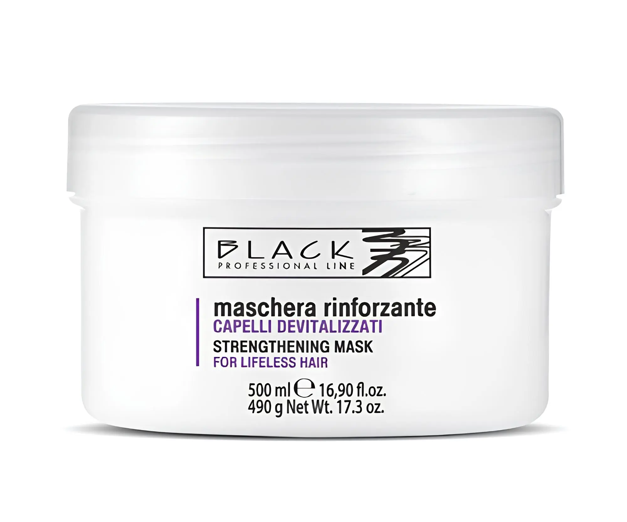 Black Mask Strengthening 500ml - Posilující regenerační maska pro slabé vlasy