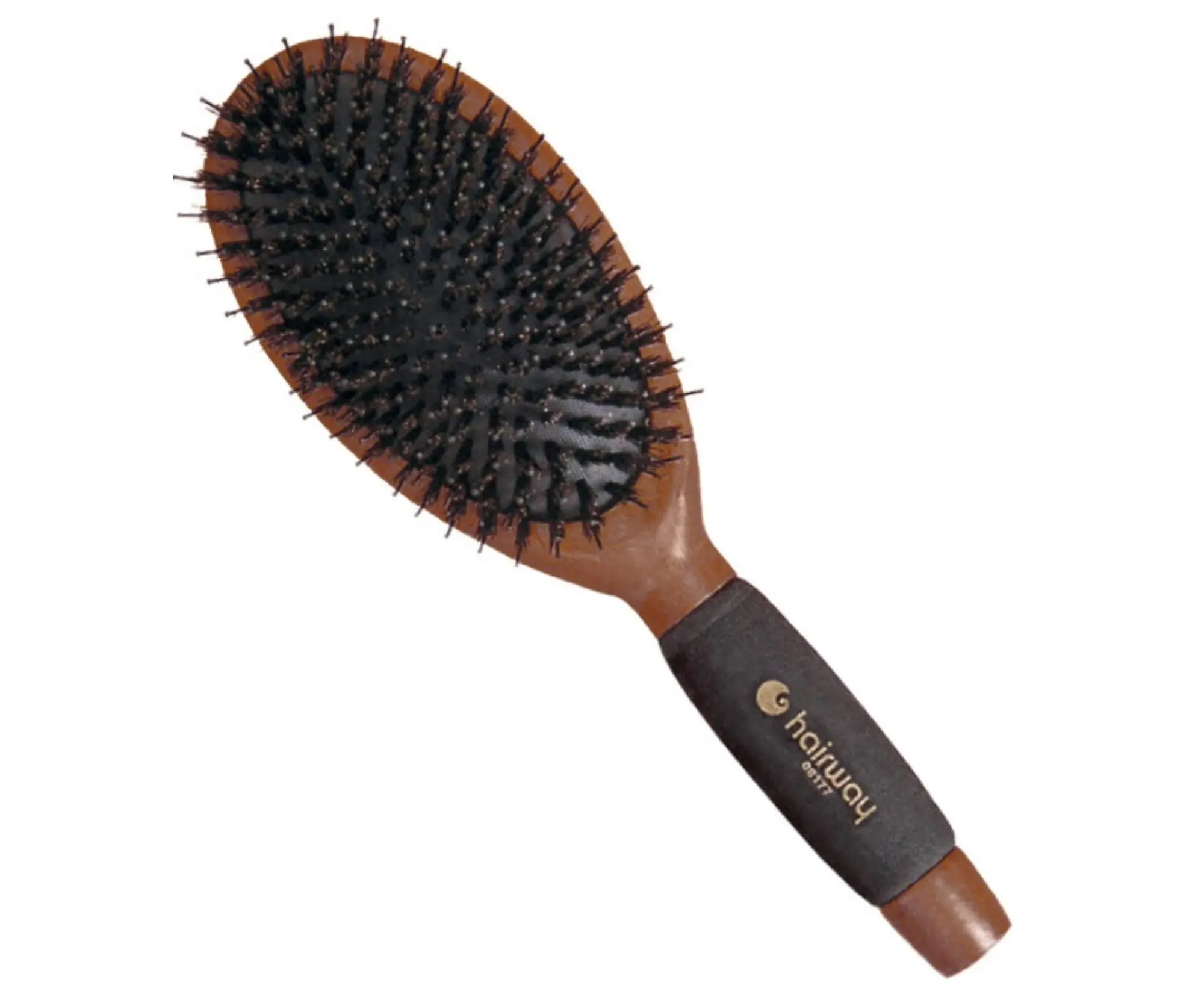 Dřevěný kartáč s kančími a umělými štětinami Hairway - 75 x 240 mm (08177) + dárek zdarma